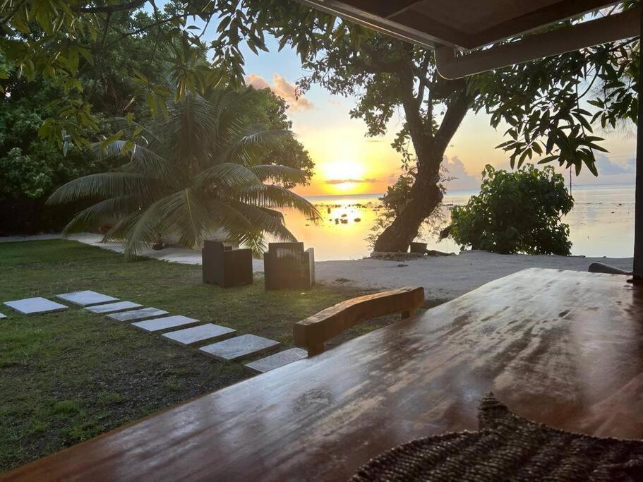 Bungalow Tiarii, Avec Acces Direct A Une Plage Privee Tevaitoa Экстерьер фото